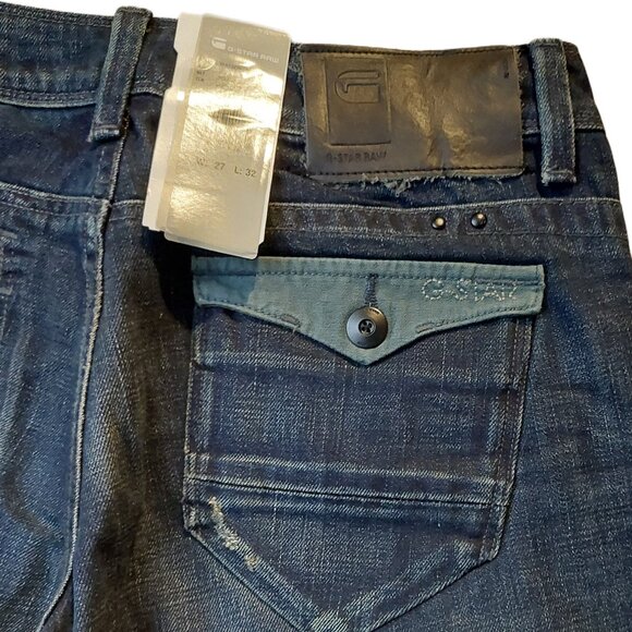 Retro Vintage G-Star Watson Loose Fit Wide Leg Sz 27 NWT - Picture 9 of 10